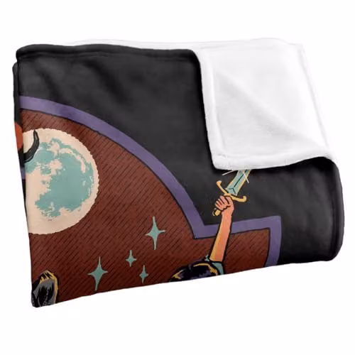 Steven Rhodes Girl's Night Out Super Soft Fleece Throw Blanket, Multicolour, W x D: 152 x 127 cm – 7