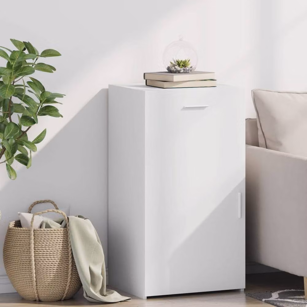 Berkfield Home White Classic Sideboard in Matt MDF, W/D/H: 50 x 42.5 x 93 cm – 2
