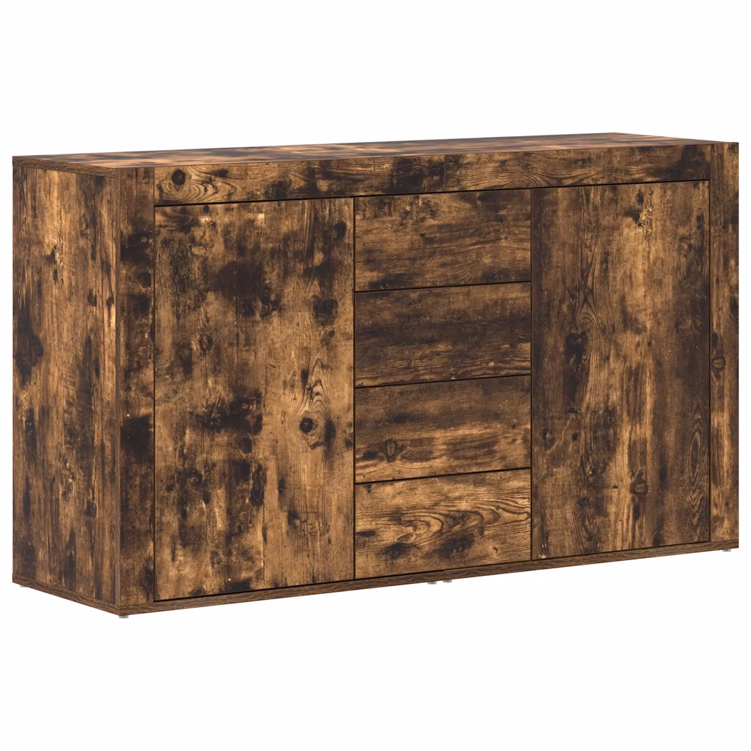 Berkfield Home Modern Smoked Oak Sideboard in Brown, W/D/H: 120 x 36 x 69 cm – 2