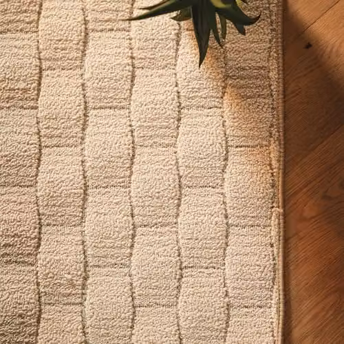 My Mat Basketweave Rectangular Rug in Beige, W: 80 cm, L: 120 cm – 2