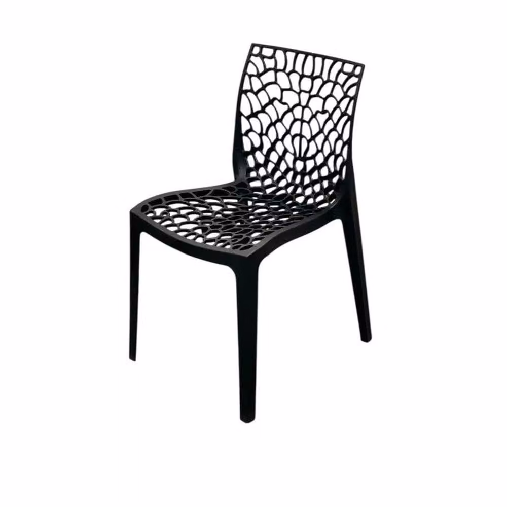 NESTLUNE 4-Piece Black Garden Bistro Chair Set – 2