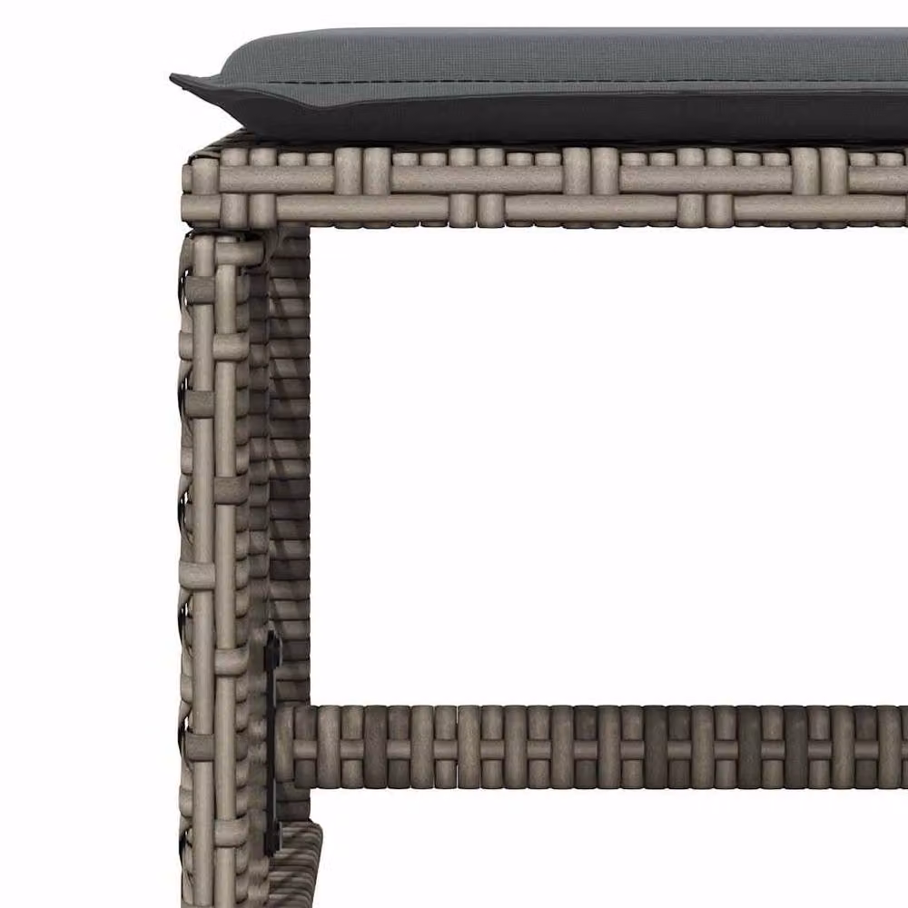 Berkfield Home 17 Piece Grey Poly Rattan Garden Dining Set with Cushions – 4
