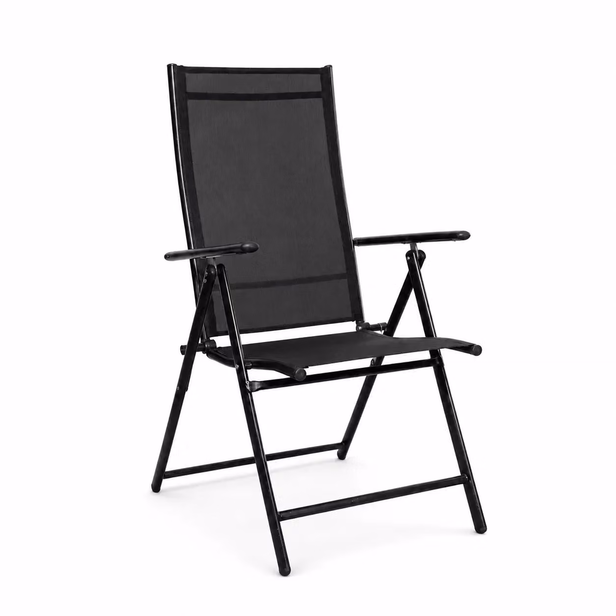 Samuel Alexander Multi Position Reclining Folding Chair in Black for Garden, Patio or Terrace – 7