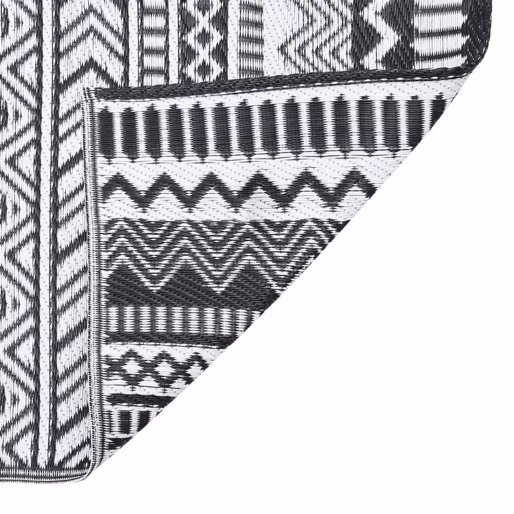Berkfield Home Black Outdoor Polypropylene Rectangular Rug W: 190 cm, L: 290 cm – 4