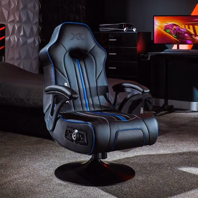 X Rocker Torque 2.1 Audio Console Gaming Chair in Blue