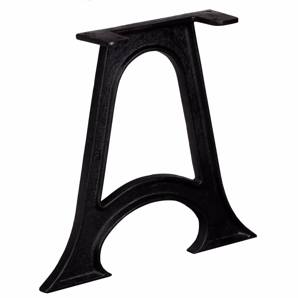 Berkfield Home Cast Iron Coffee Table Legs with Arched A-Frame Base, 2 Pieces, Black – 2