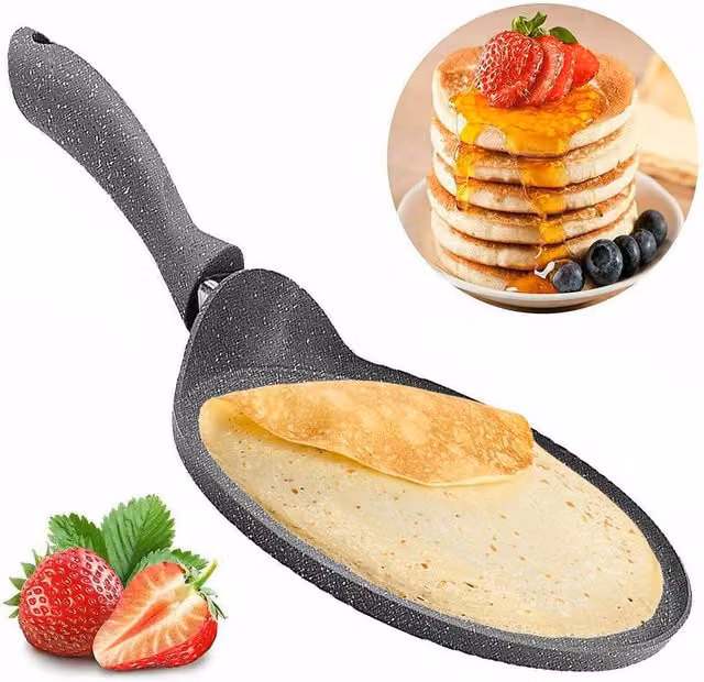 Geezy Non Stick Crepe Pan, Grey