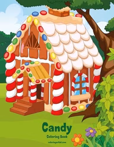 Candy Coloring Book 1: Volume 1 Multicolour Childrens Paper Colouring Book by Createspace