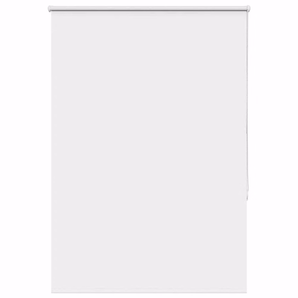 Berkfield Home White Blackout Roller Blind, Thermal Insulating Polyester, W: 100 cm, H: 175 cm