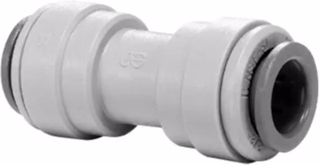 John Guest 1/4 inch PIO408S Grey Acetal Copolymer Union Straight Tube Fitting Connector – 1