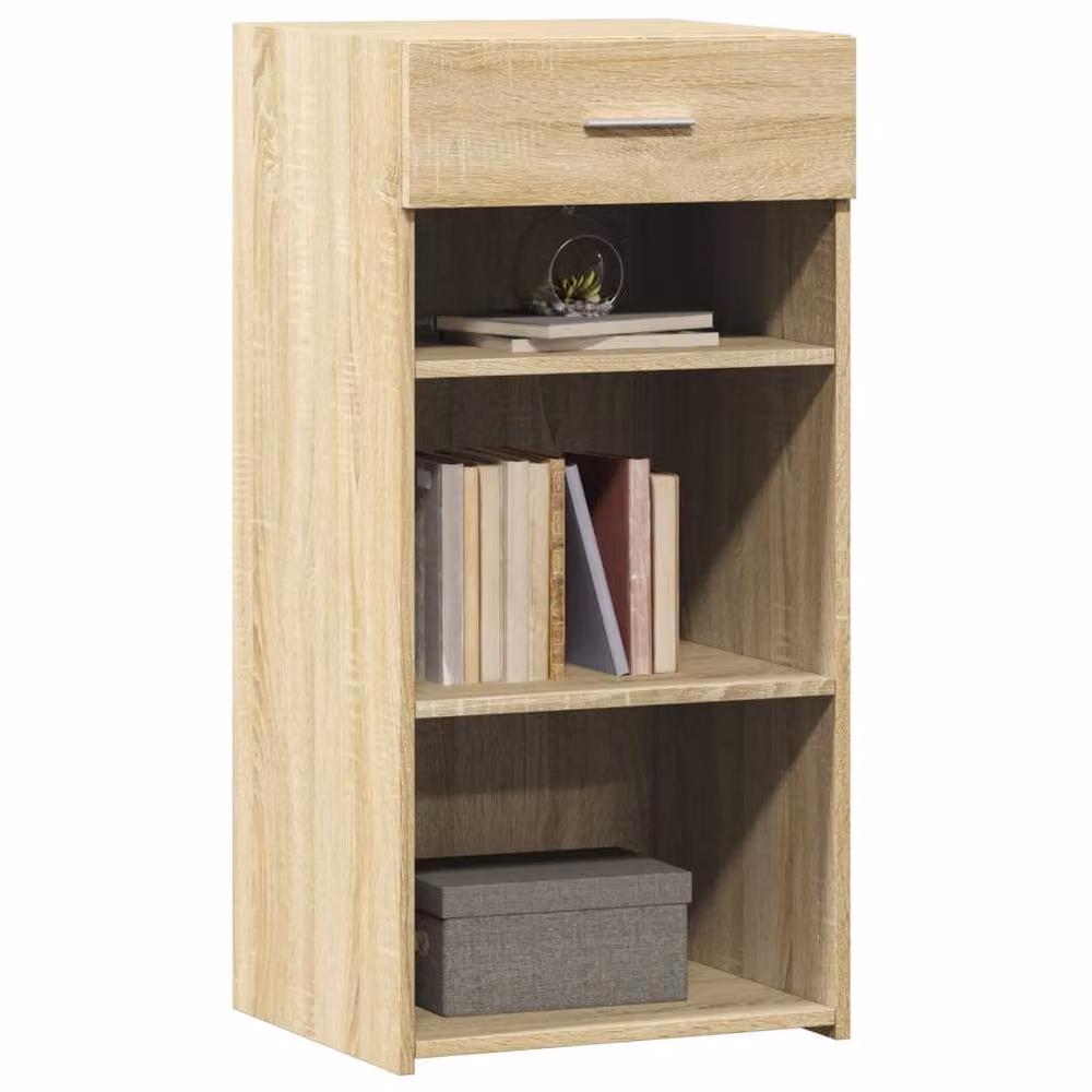 Berkfield Home Sonoma Oak Sideboard in Light Tan, W: 45 cm, D: 42.5 cm, H: 93 cm – 3