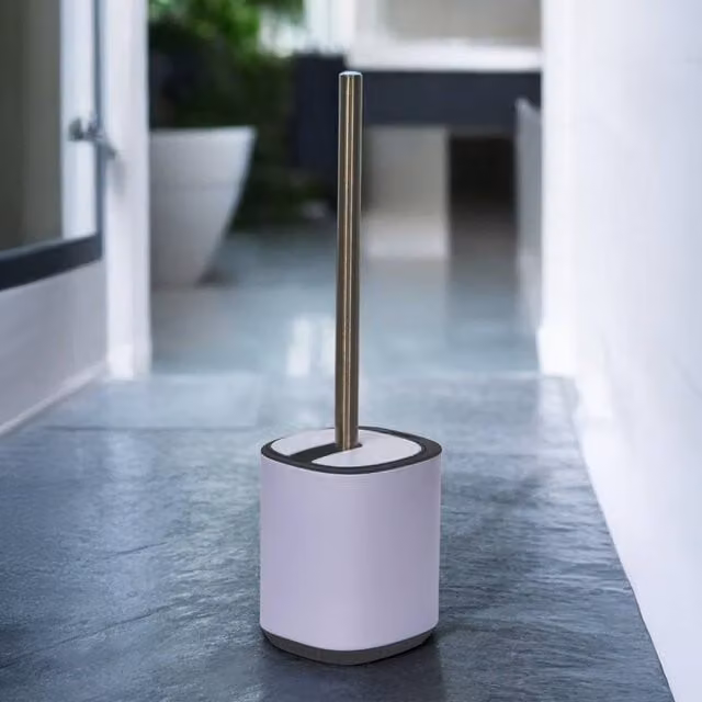 Showerdrape Echo Steel Toilet Brush and Holder in Blue and Purple – 1