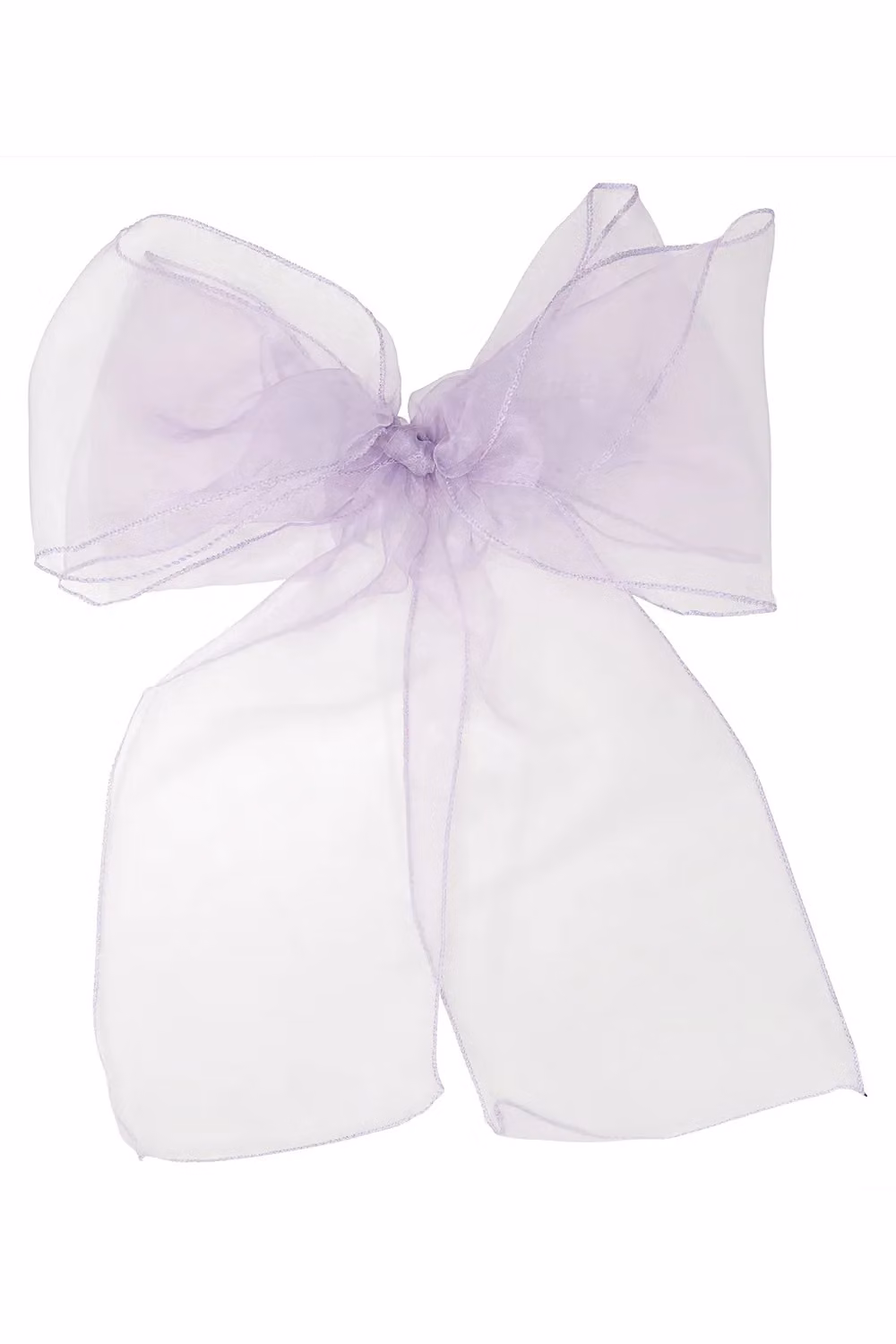 Neel Blue Organza Chair Sashes in Lilac Purple, 17 cm x 280 cm – 3