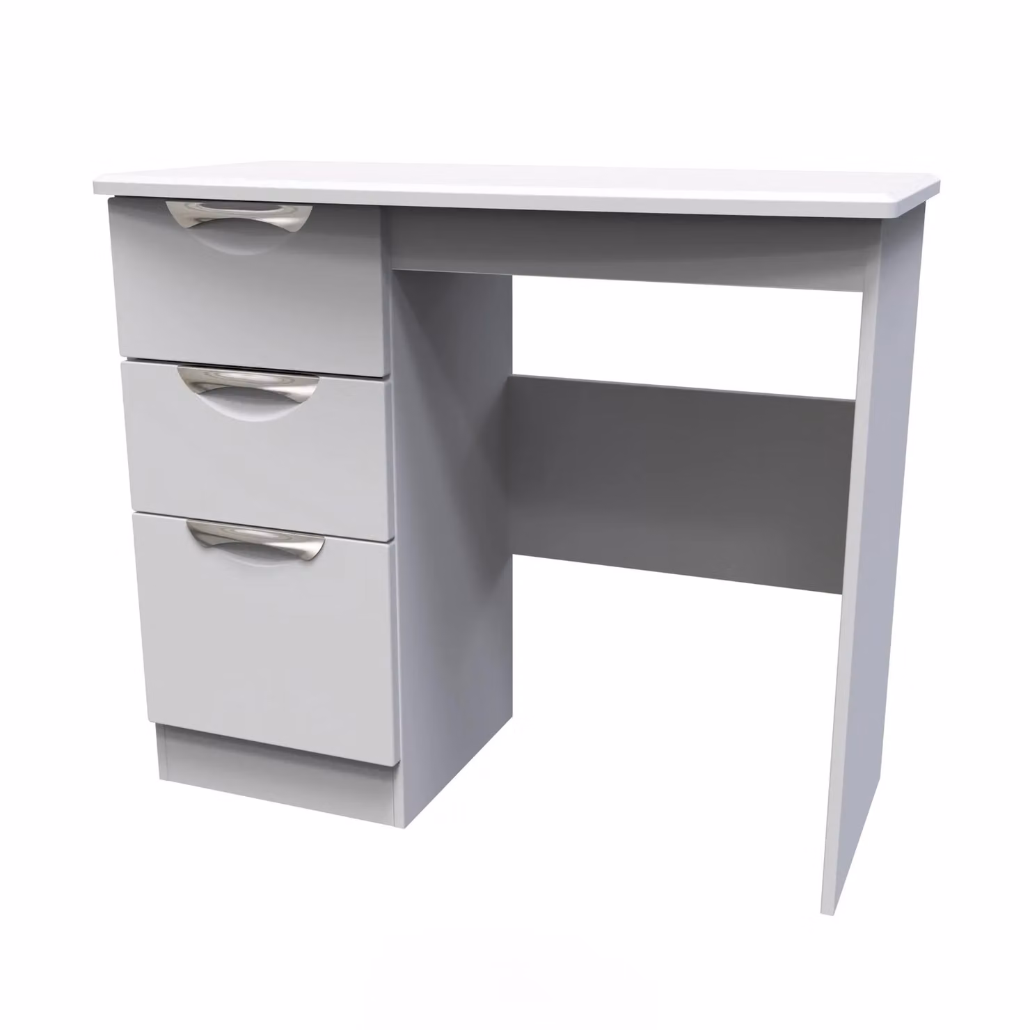 2 U Holborn Ready Assembled 3 Drawer Vanity in Grey – 2