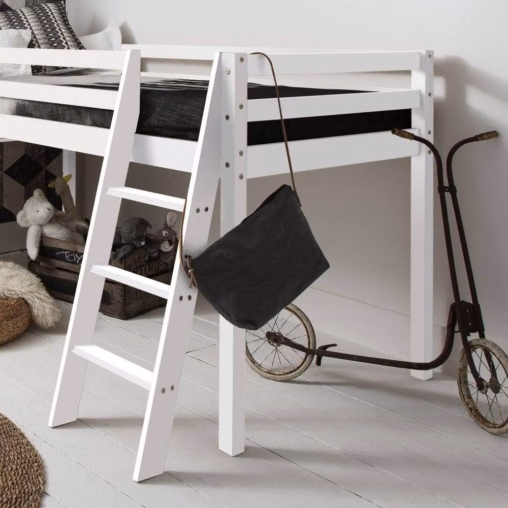 Nöa and Nani Moro Cabin Midsleeper Bed in White, Single Size, Solid Pine Wood – 2