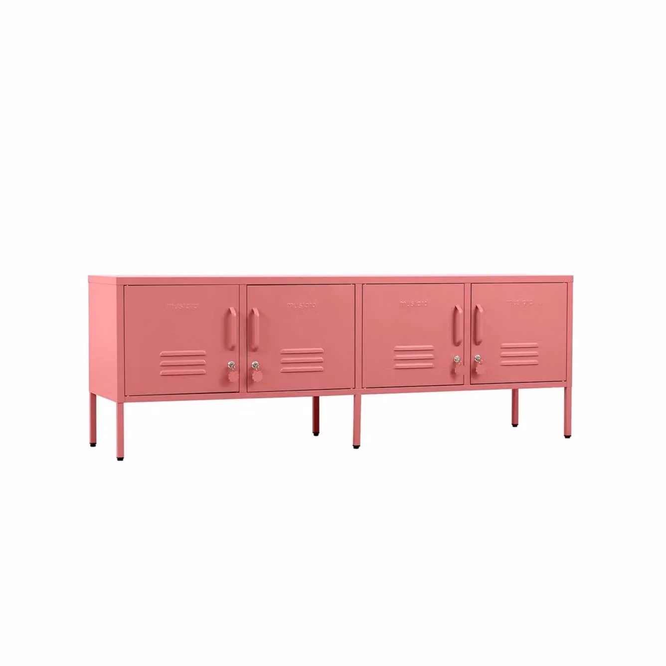 Mustard Made The Standard Freestanding Metal Storage Cabinet in Pink, H 162 x W 57 x D 40 cm – 3