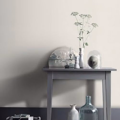 Erismann Elle 10444-01 Non-Woven Linen Look Plain Textile Structure Wallpaper in Cream White