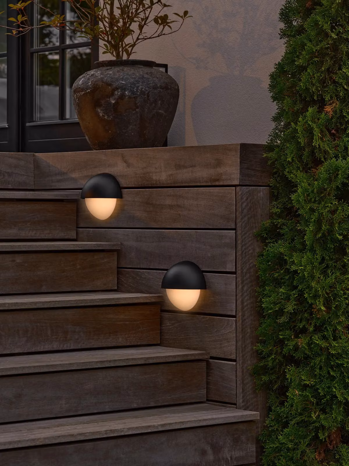 Nordlux Scor Black Plastic Outdoor Wall Light for Garden and Stairs, E14, IP44, Mains Powered – 3