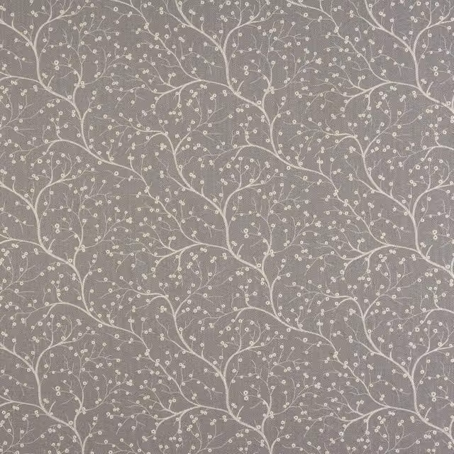 Terrys Appledore Fabric in Silver, White and Grey