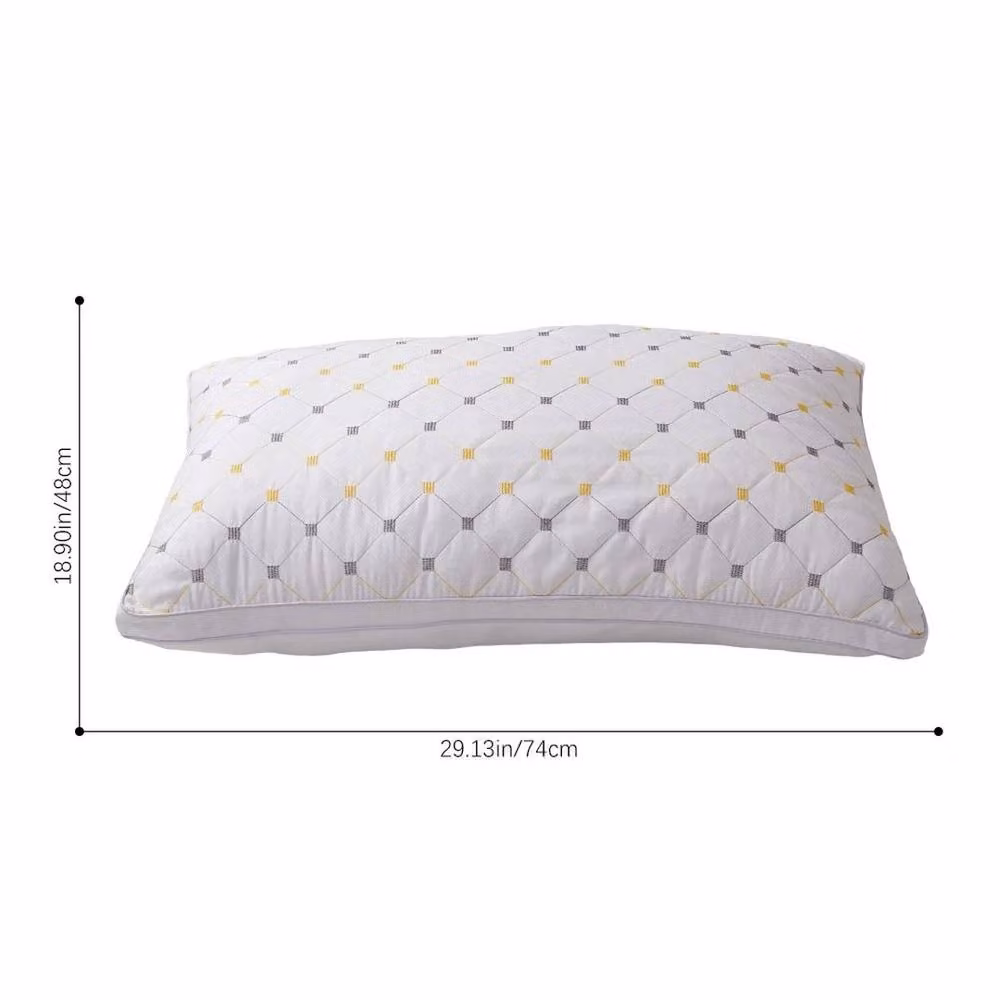 NESTLUNE 4-Piece Sleeping on Clouds Premium 1000g Star Stitch Cot Pillows in White – 2