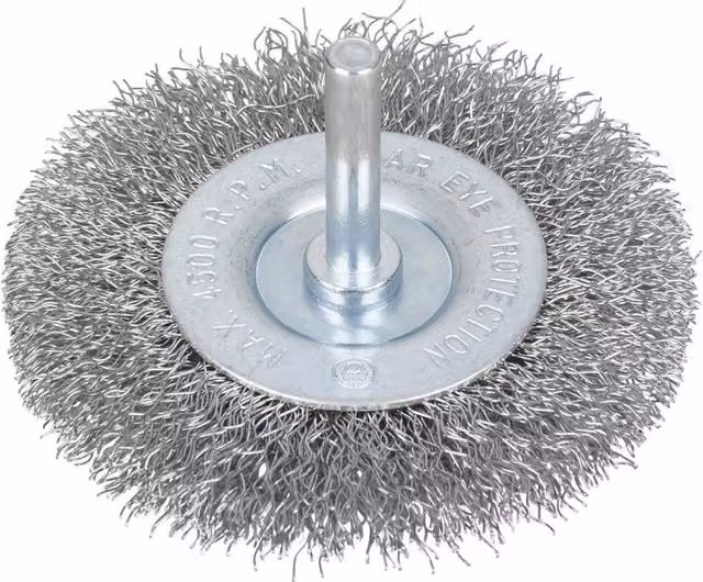 Bluespot Tools Flat Steel Wire Wheel Brush in Silver and Multicolour – 1