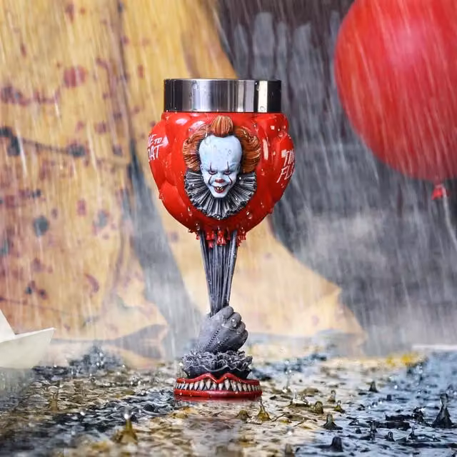 Nemesis Now IT Time To Float Resin Wine Glass in Red and Yellow, Height: 19.5 cm
