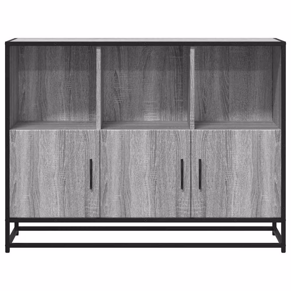 Berkfield Home Grey Sonoma Sideboard in Engineered Wood, W/D/H: 100 x 35 x 76 cm – 4