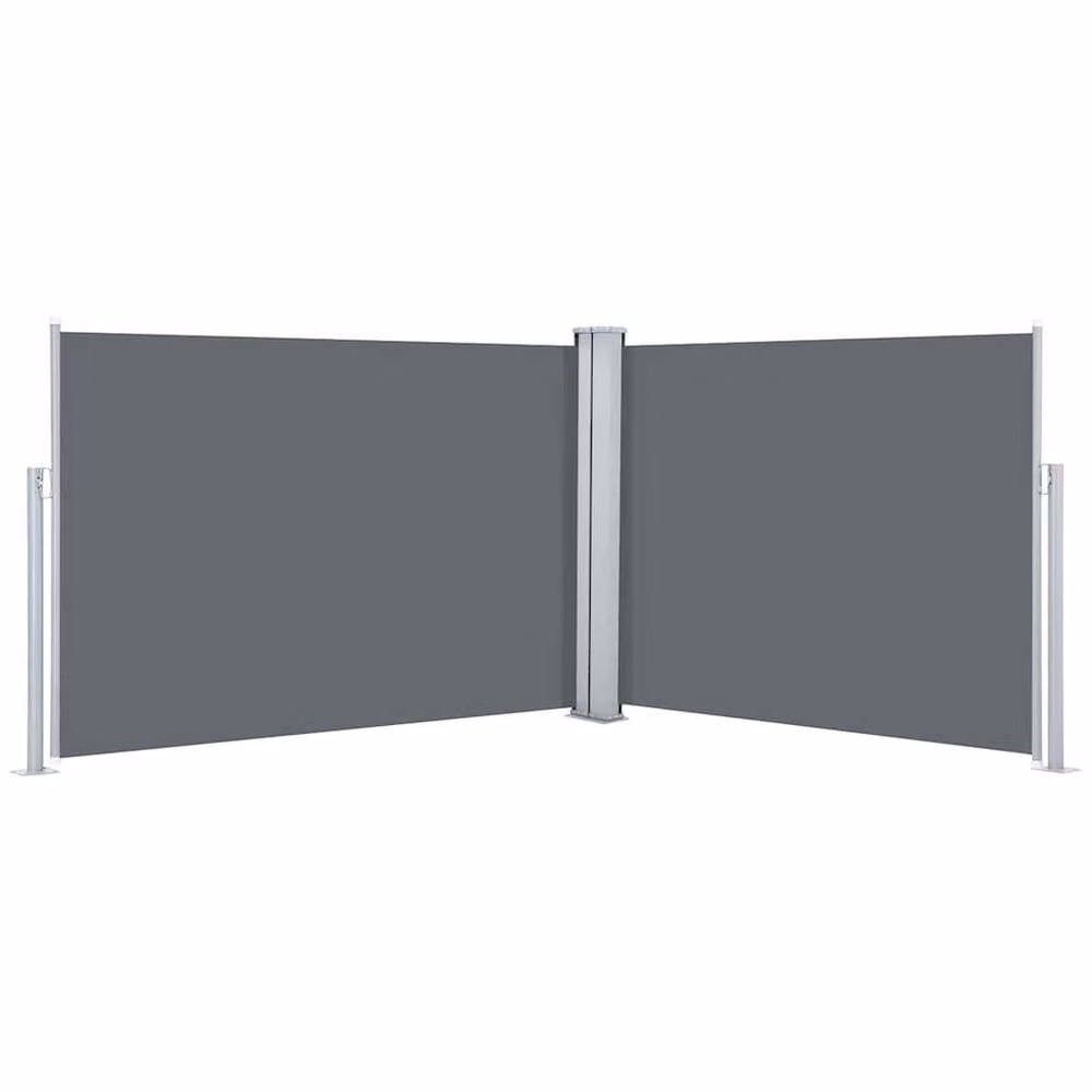 Berkfield Home Retractable Side Awning in Anthracite Grey, W/H: 100 x 1000 cm – 2