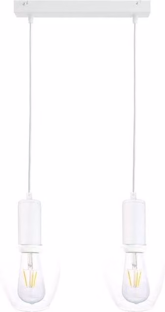 Netlighting Verre Bar Pendant Ceiling Light in White, 50 cm, 2x E27