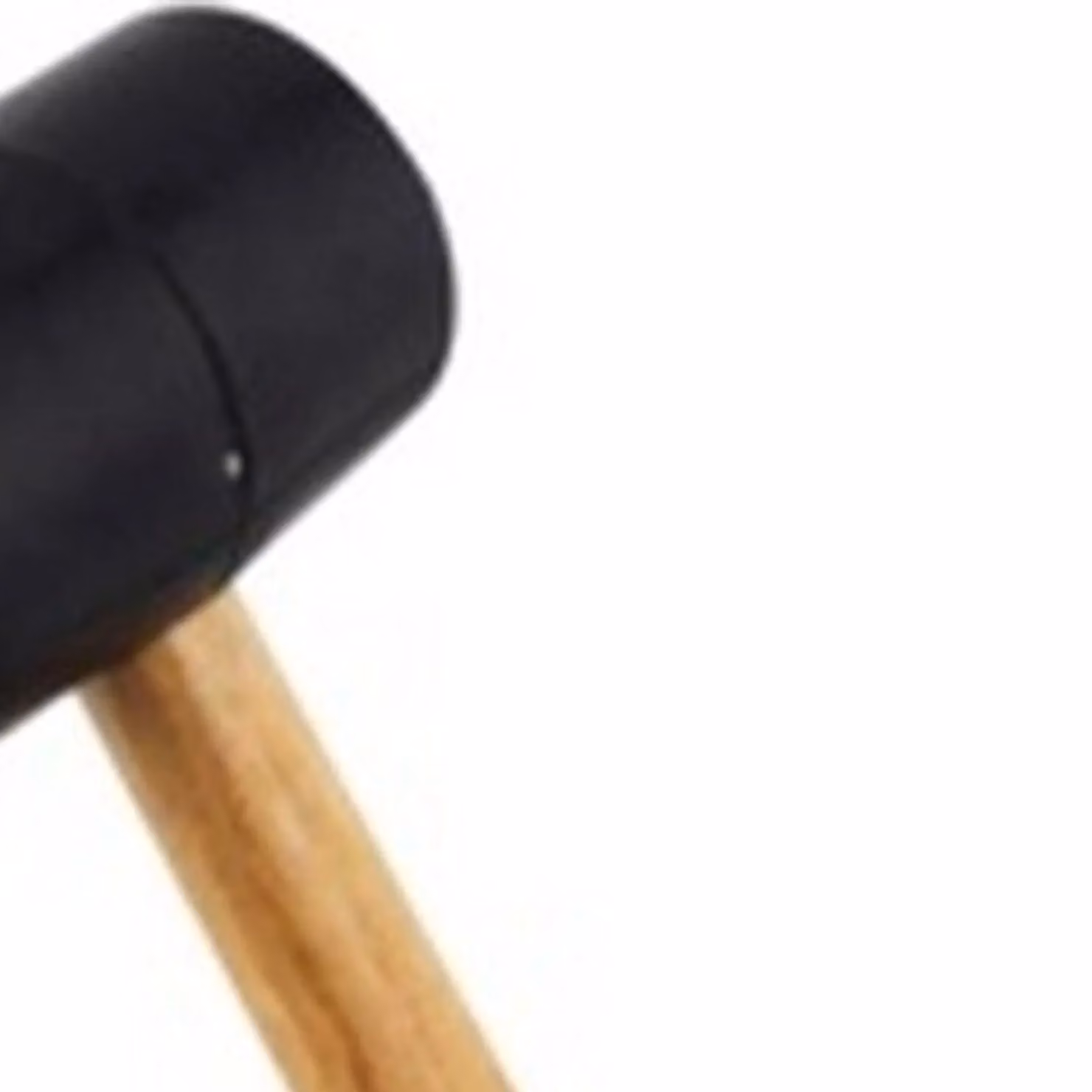 SupaTool Soft Rubber Mallet with Wood Handle in Black – 2