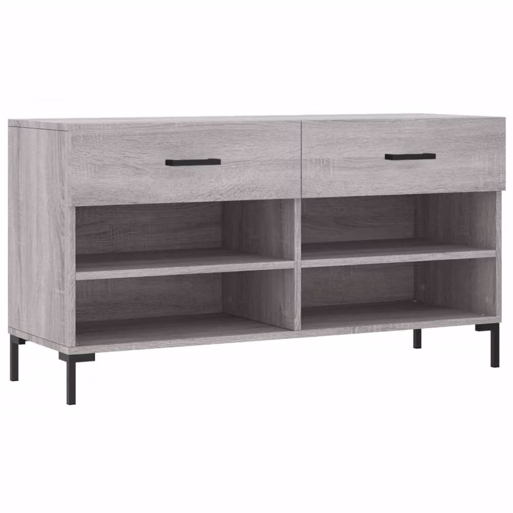 Berkfield Home Grey Sonoma Shoe Bench W/D/H: 102 x 35 x 55 cm – 3