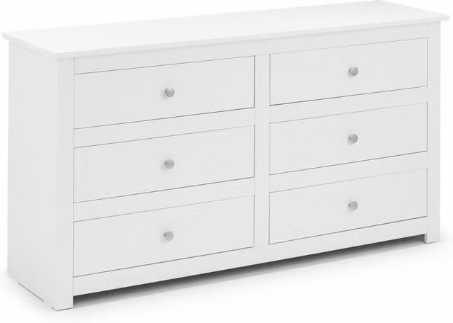 Julian Bowen Radley 6 Drawer Chest in White