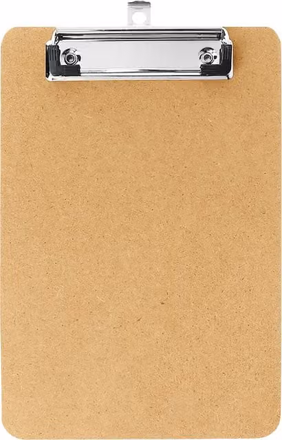 Janrax Wooden Clipboard in Brown and Black