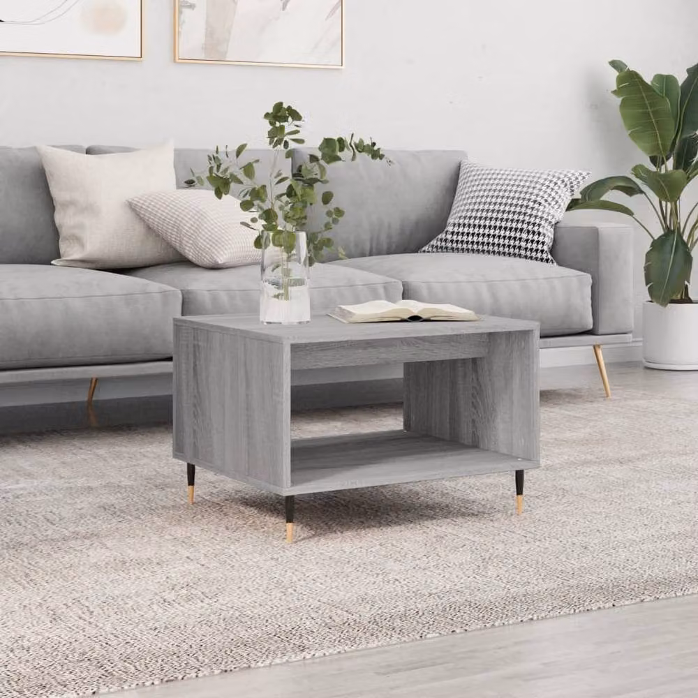 Berkfield Home Grey Sonoma Coffee Table, W: 60 cm, D: 50 cm, H: 40 cm – 2