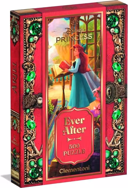Clementoni Disney Ariel 500 Piece Jigsaw Puzzle, Ever After Collectors Edition, Red and Multicolour