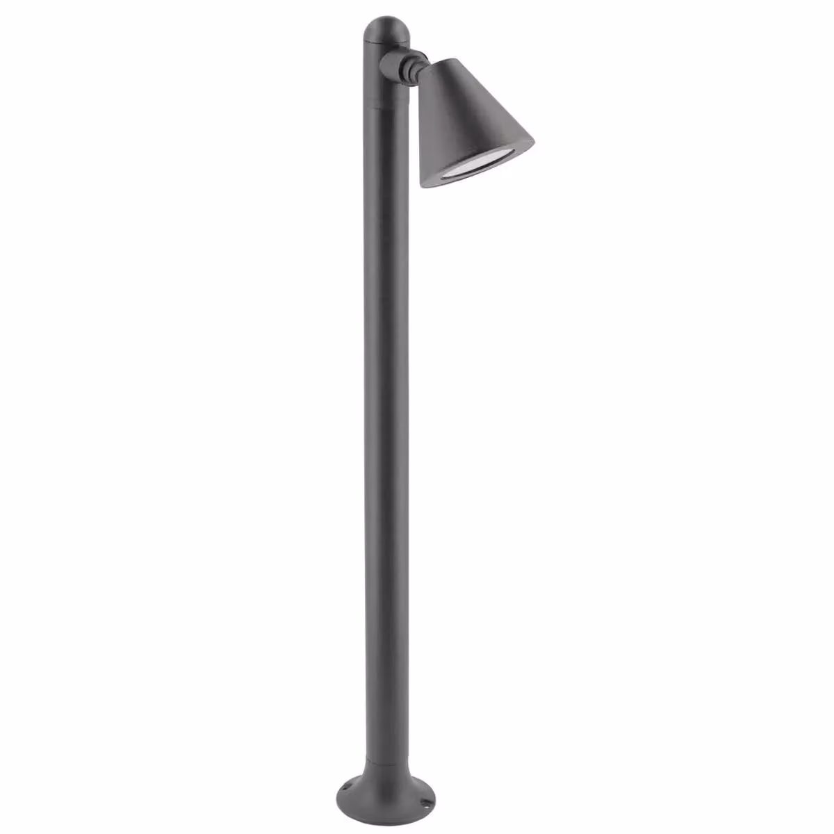 CGC Lighting Molly Modern Cone Grey Aluminium Post Light with Transparent Glass – 2
