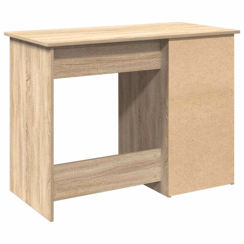 Berkfield Home Sonoma Oak Writing Desk in Light Brown, W/D/H: 102 x 50 x 75 cm – 4