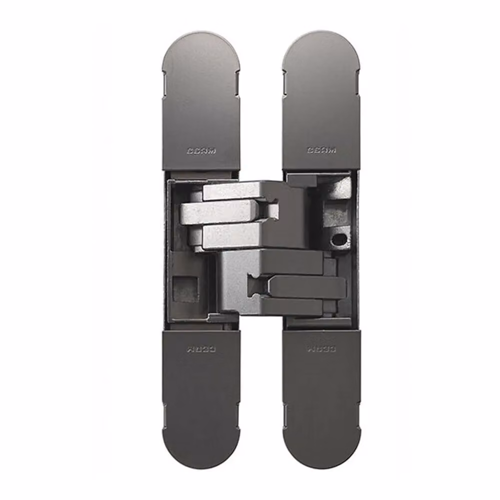 Loops Matt Nickel Concealed Medium Duty Hinge for Unrebated Doors, 2 x 134 x 24 mm – 2