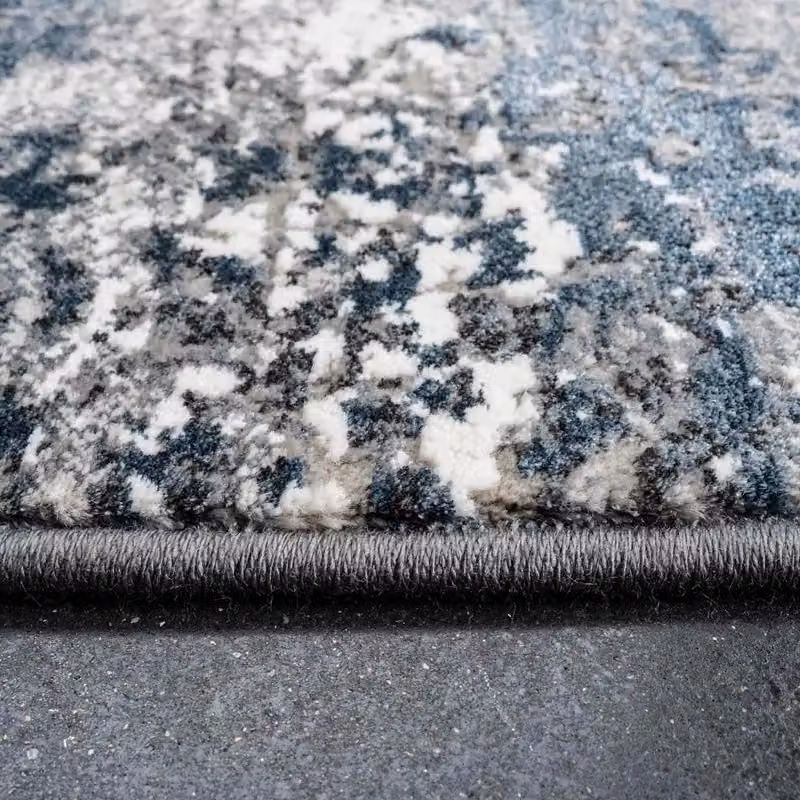 The Rug Shop UK Abstract Blue Modern Machine Woven Area Rug, W: 160 cm, L: 230 cm – 3