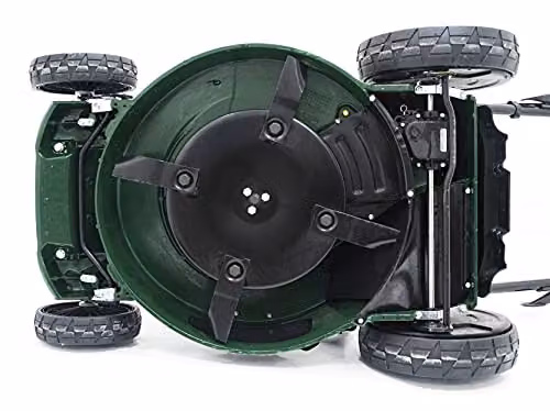 Webb 53cm Self Propelled Petrol Lawnmower with Alloy Deck and 70L Collection Bag in Green – 6