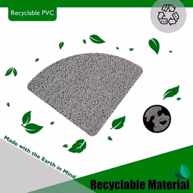 NESTLUNE Non-Slip Anti-Mould Corner Shower Mat in Grey, W/D: 53 x 53 cm – 1