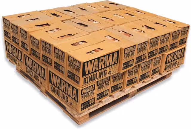 Warma Large Box of Kiln Dried Kindling Wood, Natural