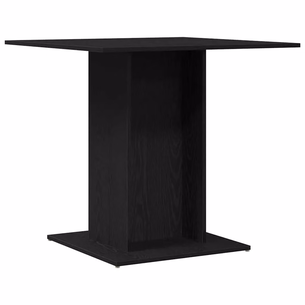 Berkfield Home Black Oak Square Dining Table, W/D/H: 80 x 80 x 75 cm – 2