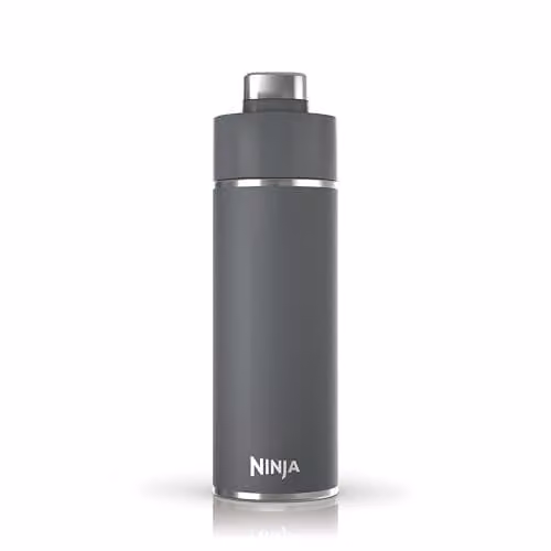 Ninja Thirsti Triple Insulated Stainless Steel Water Bottle and Flask, Grey, 530 ml