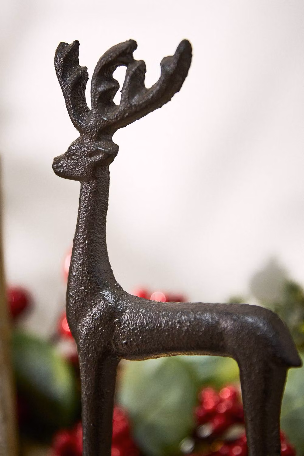Dibor Set of 2 Brown Reindeer Decorative Christmas Stocking Hooks – 3