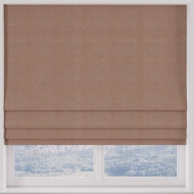 Terrys Modena Recycled Made to Measure Blackout Roman Blind in Cranberry Red