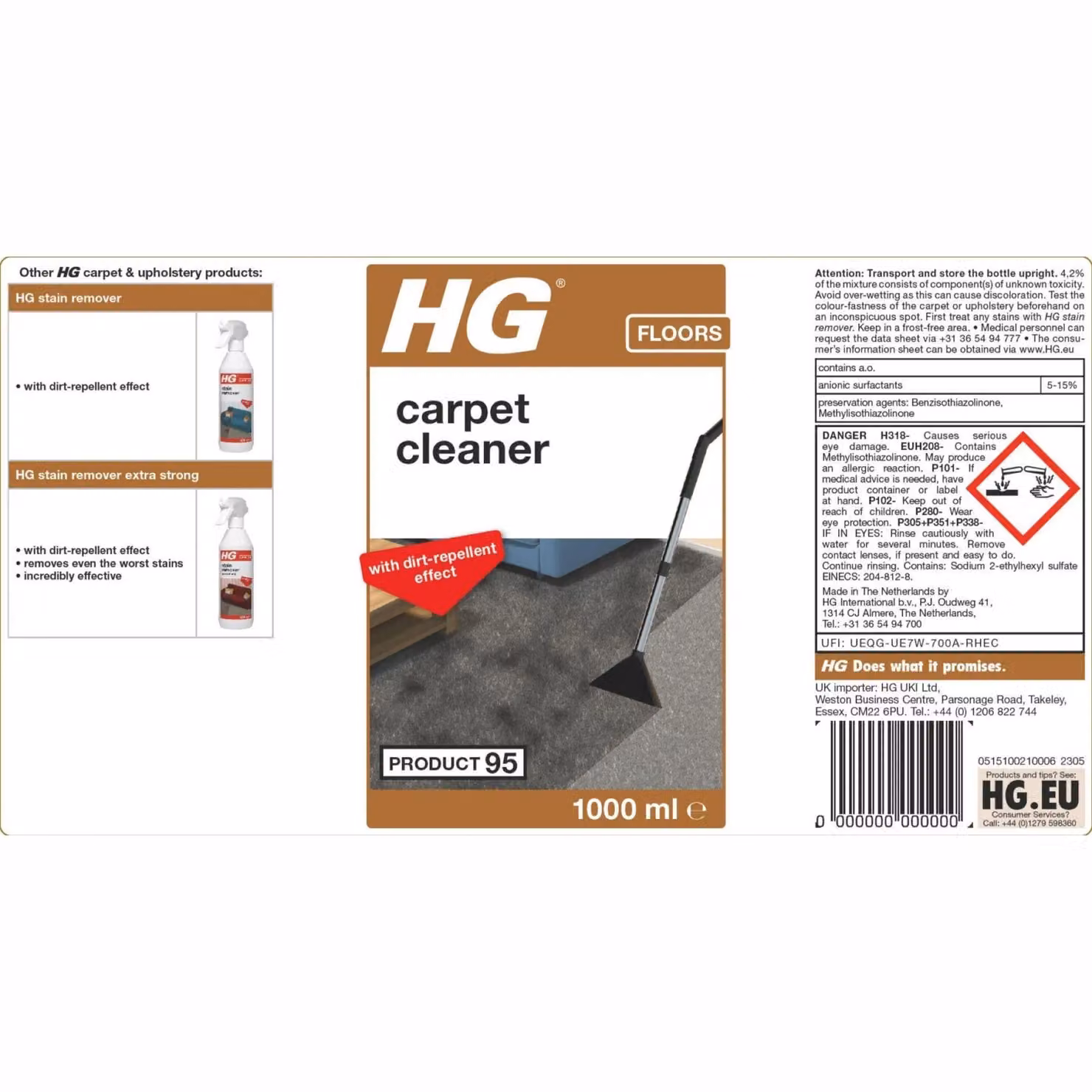 HG HG Carpet Cleaner, 1 litre, White – 2