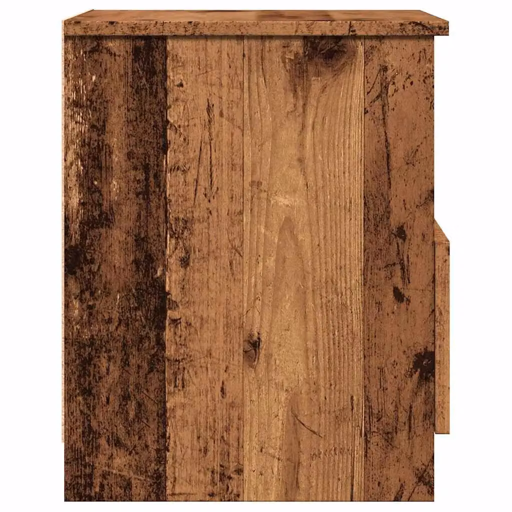 Berkfield Home Bedside Cabinet in Brown Old Wood, W/D/H: 40 x 40 x 50 cm – 5