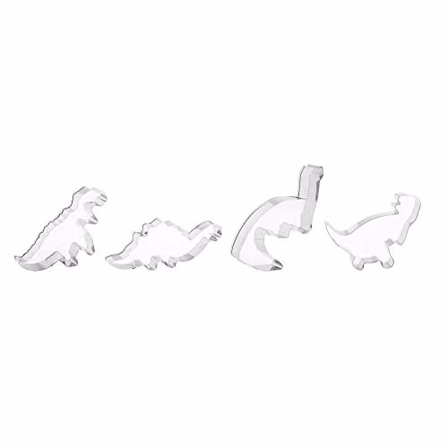 Mason Cash Set of 4 Multicolour Dinosaur Metal Cookie Cutters