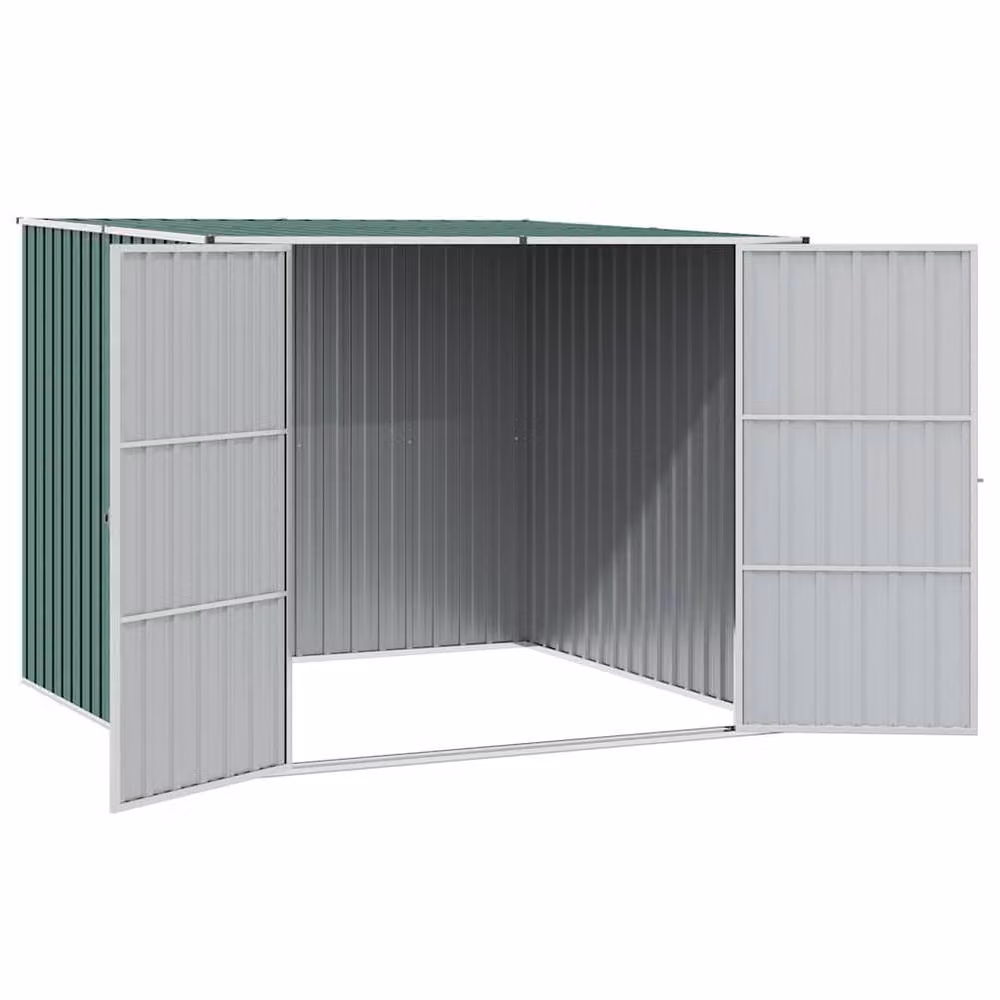 Berkfield Home Garden Shed in Green Galvanised Steel, W/D/H: 195 x 198 x 159 cm – 3